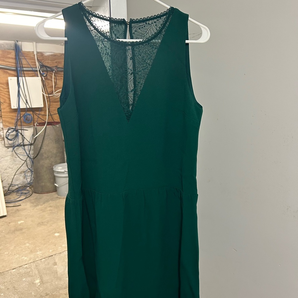 Elegant Green Sleeveless Dress